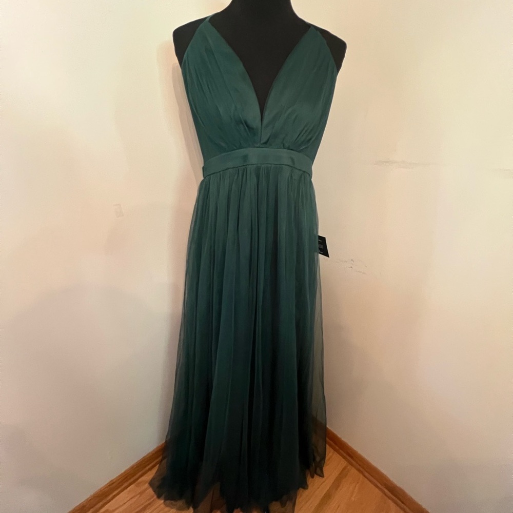 50% off FLASH SALE! NWT LuLus Tulle Backless Maxi Dress- XL